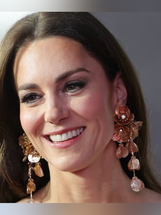 Jewelry - Zara Princess Kate Earrings Rose Gold Floral Cascade Earrings